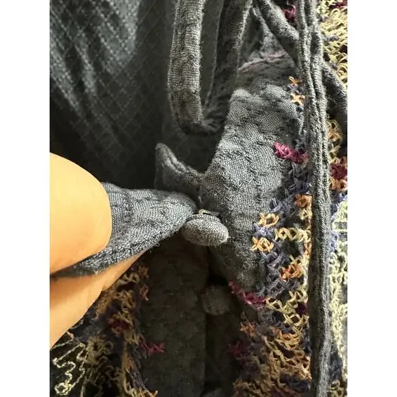 Knox Rose Navy Embroidered Boho Dress XL - Picture 11 of 11